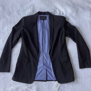 Lafayette 148 New York Black Wool Blazer